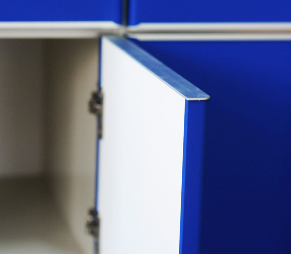 Durable / Lightweight Blue Office Storage Lockers H2000 × W933 × D450mm