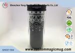 Double Wall Eco Friendly Travel Mugs , Plastic Coffee Cups With Lids 350ml 12oz