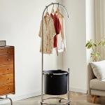 Modern Simple Floor Rack Stainless Steel / PU Leather Organiser