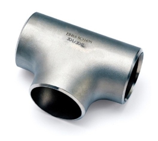 Customized ASME B16.9 Sizes 1/2 Inch to 42 Inch Alloy / Carbon Steel Equal Butt Weld Straight Reducing Tee Pipe Fittings