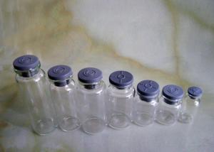 Wholesale Liquid Medicine Small Glass Vials / Mini Glass Bottles Stoppers With Crimp Cap from china suppliers