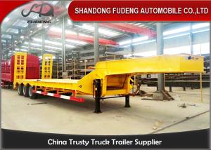 Wholesale 40 Ton 50 Ton 60 Ton Long Vehicle Low Bed Loader Semi Trailer , Low Bed Transport from china suppliers
