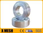 Electric Galvanised Stitching Wire 2.6mm X 0.5mm Flat Silver Color For Carton