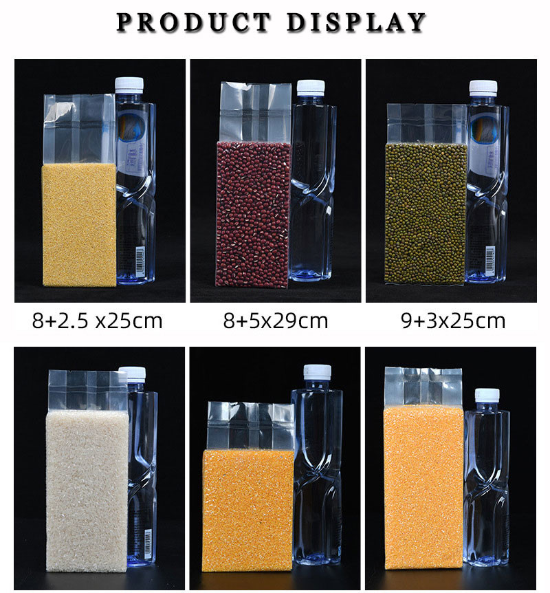 Clear Plastic Vacuum Packaging Bags For Food Ideal For Rice Brick Packaging GRS BRC