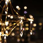 Modern Crystal Ceiling Chandelier Lighting Stainless Steel Fireflies Pendant