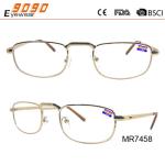 Men and women's retro temperament fashionable metal reading glasses