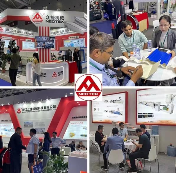 100-200kw Power Consumption PVC Hollow Sheet Extrusion Machine With Co rotating