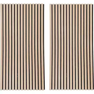 Wholesale Sound Absorbing MDF Wood Akupanel Soundproof Slat Wall Acoustic Panel Customizable from china suppliers