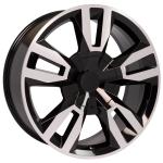 2020 Gloss Black Chevy Suburban RST Chevrolet Replica Wheels 22 Inch 6x5.5 +24