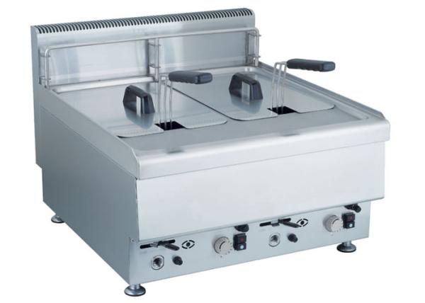 Stainless Steel Cooking Lines , Gas / Electric Deep Fryer Commercial 8L - 10L