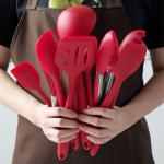 Multifunction 10 Piece Silicone Kitchen Utensil Shovel Spoon