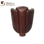 Brown Genuine Leather Single Aviation Sofa Chair With Armrest Living Room Office