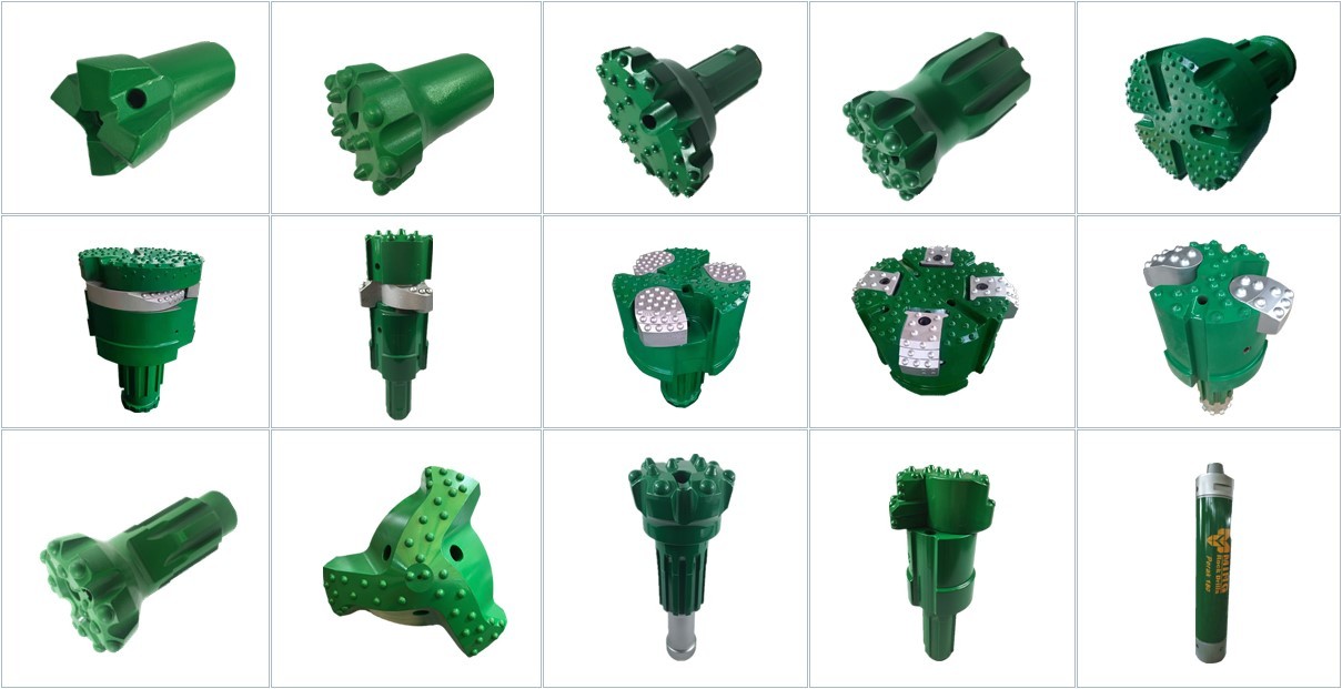 Rock Horizontal Directional Drilling Bits With DHD Spline Shank 165mm
