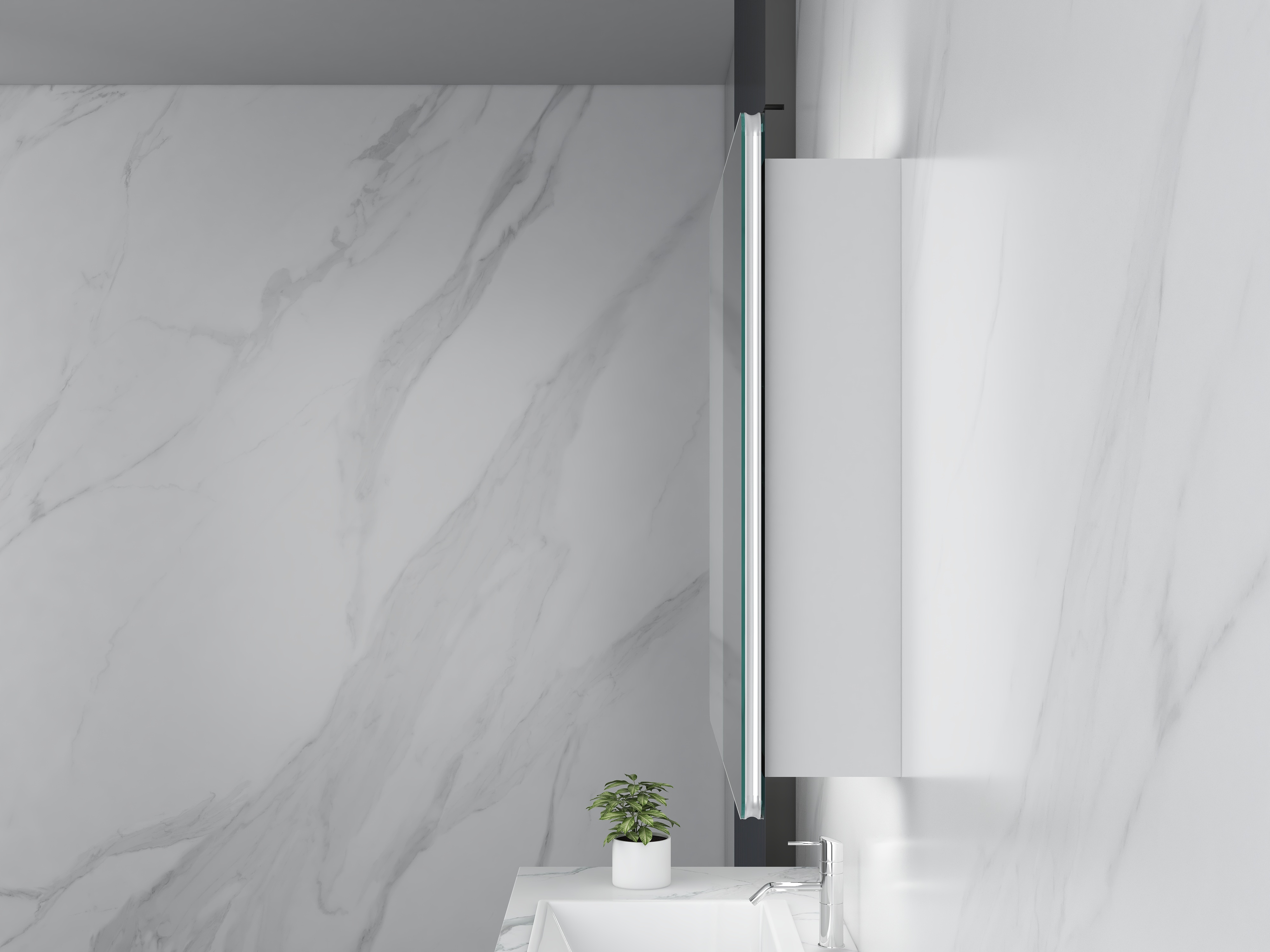 High Output Touch Screen Bathroom Mirror Customized with Memory function