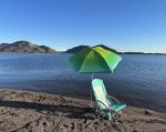 Camping Folding Chair With Umbrella, Recliner Chairs, Beach Chair Adults Camping