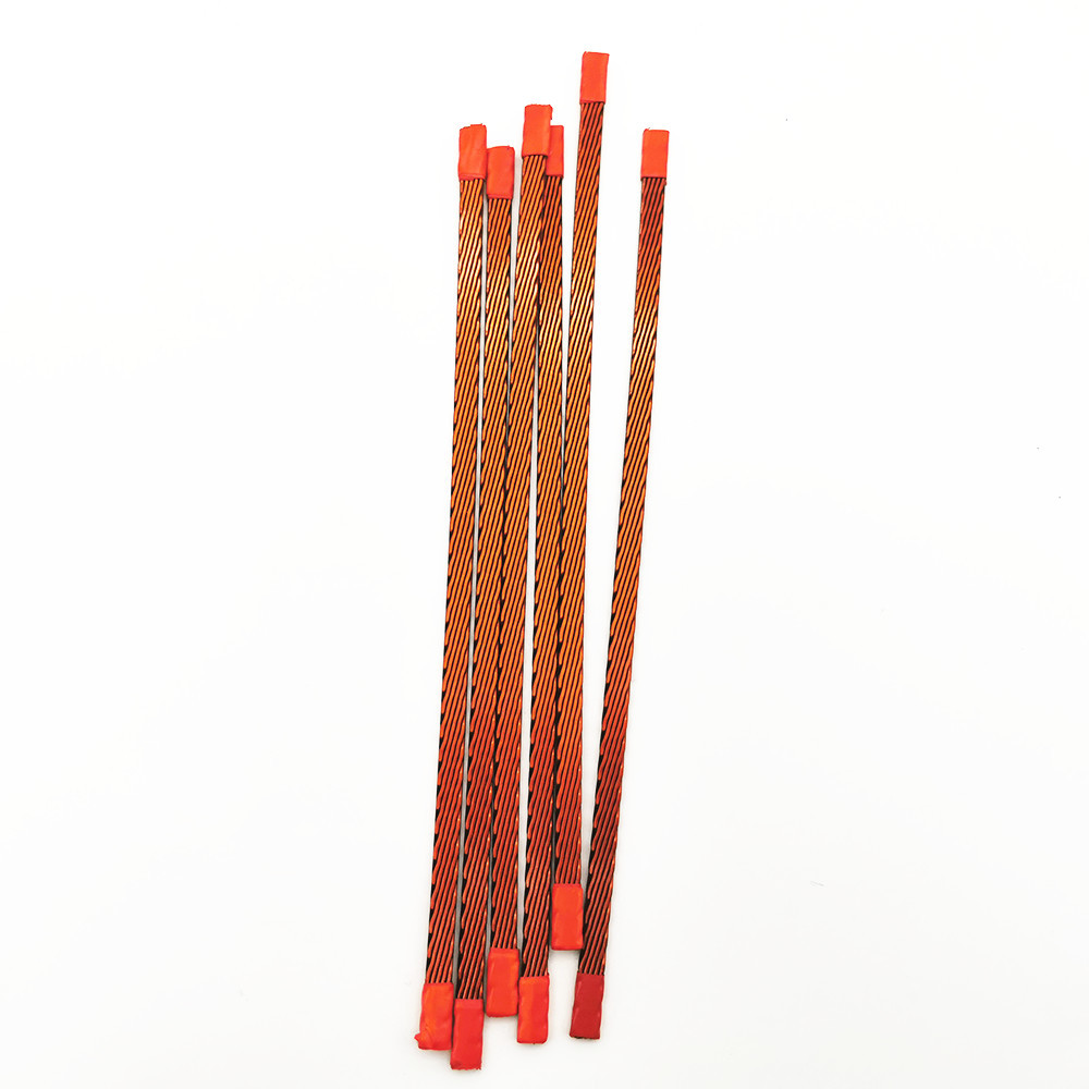 Different Size Flat / Rectangular Litz Wire , Multiple Stranded Magnet Wire For Inverters