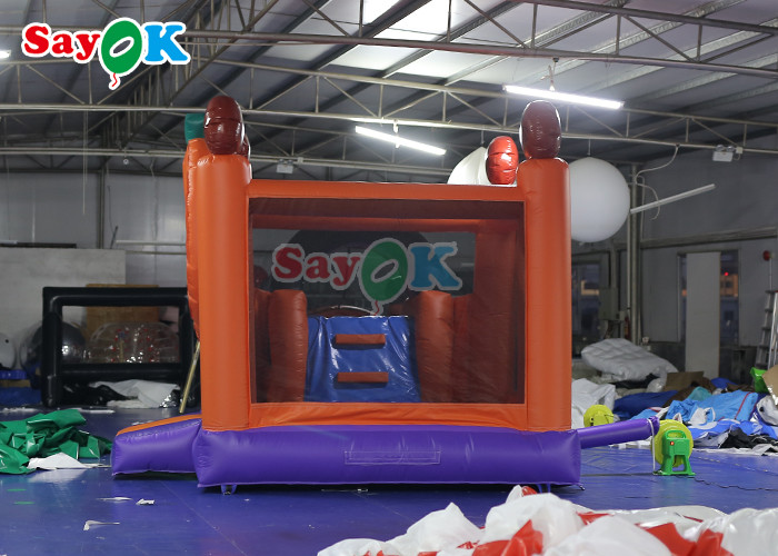 Pumpkin Halloween Inflatable Bounce Castle With Slide Inflatable Combos For Party