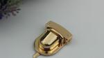 Fashionable design bag fitting zinc alloy gold color snap press locks for purse