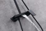 Brass Matte Black Shower Faucet Set Chrome Nickle Surface finishing
