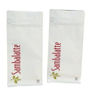 Wholesale Degassing Valve Matte Coffee Pouch 110mic CMYK MOPP Flat Bottom Zipper Bag from china suppliers