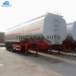 Explosion Proof Oil Tanker Semi Trailer , Gasoline Tank Trailer 40-50 Cbm
