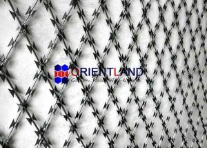 Wholesale Stainless Steel Razor Wire Fence , Anti Climb Barrier Razor Ribbon Fence from china suppliers