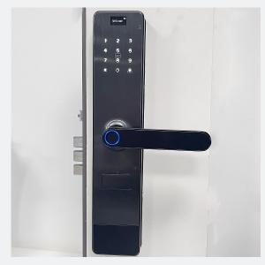 Wholesale WIFI Intelligent Fingerprint Door Lock Residential Smart Black Color from china suppliers