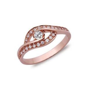 Wholesale Hot Sale 0.3 Carat Diamonds 18k Rose Gold Wedding Ring for Women (GDR003) from china suppliers