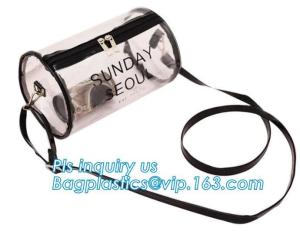 Wholesale Stationery School PVC Pencil Bag, Barrel shaped travel cosmetic bag clear toiletry bag transparent pvc cosmetic bag for from china suppliers
