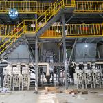 Long Warranty 10-20 tph Dry Mortar Production Line Wall Putty Plaster Sand