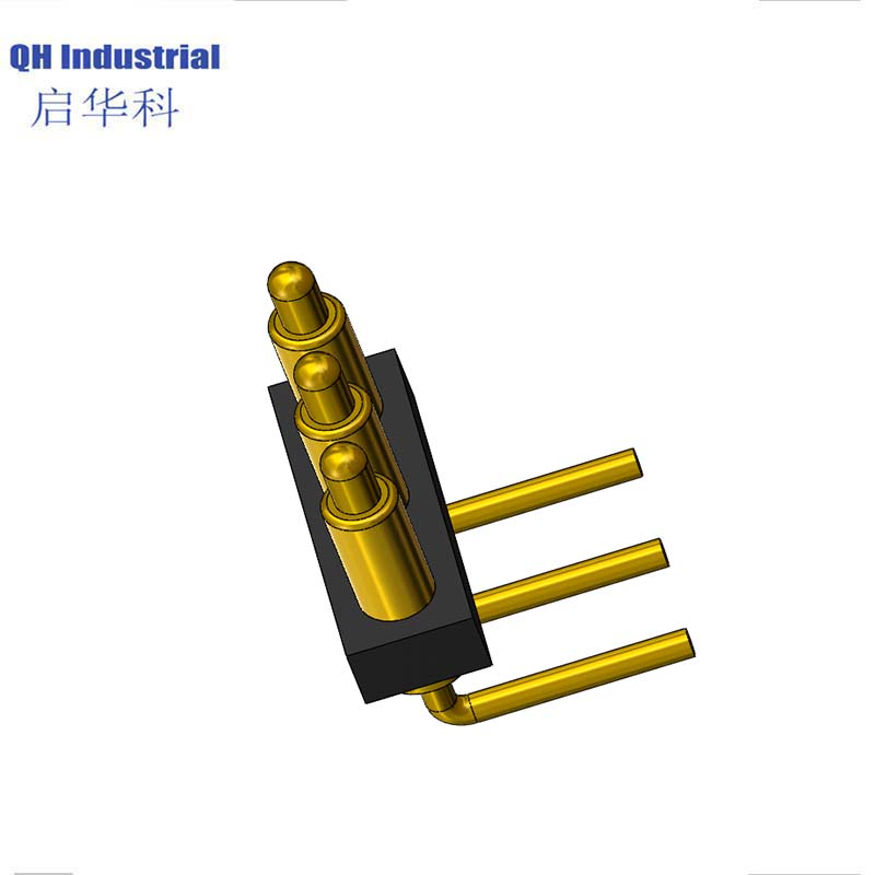 3Pin Peru Ce Standard Intercom Connector Magnetic Dc Power Charger Connector spring loaded pin Connector For Smart Watch