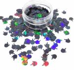 Wedding Event Parties 3D Polyester Hands with Holographic Silver Black Middle