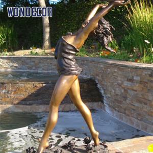 Wholesale Customized Garden Decoration Life Size Bronze Dance Statue Of A Woman from china suppliers