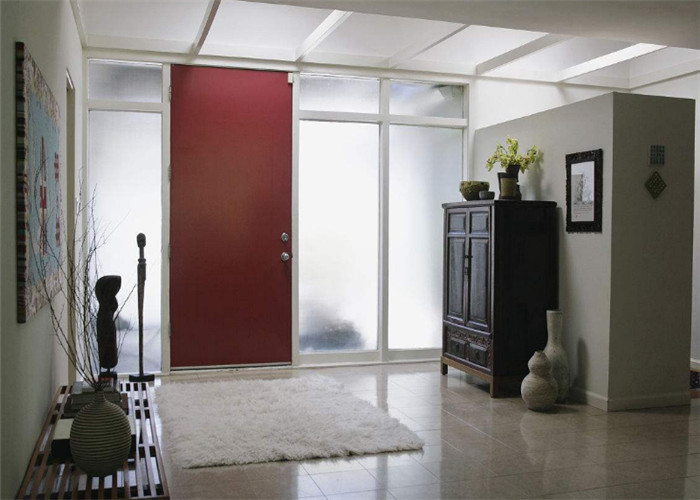 Safety Sandblasted Frosted Glass Panels 3mm - 12mm Thickness For Doors