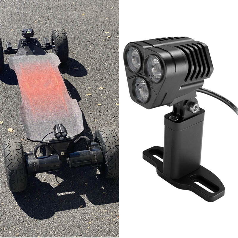 Rechargeable Triangular Electric Skateboard Lights IP66 Waterproof