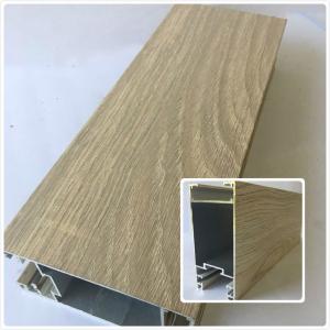Wholesale Decorative Wood Grain Aluminum , Aluminium Door Profiles With Customize Length from china suppliers