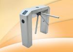 Semi - Automatic Stainless Steel Tripod Turnstiles With Controller / RFID Reader