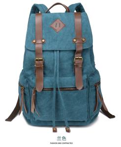 Wholesale New canvas shoulder bag men and women casual canvas bag tide backpack schoolbag bag Europe from china suppliers
