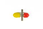 FC-ST Metal Optic Fiber Adapter / Fiber Optic Cable Adapter Multi Mode