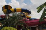 Kids / Adult Outdoor Playground Water Park Fiberglass Water Slides For Aqua Park