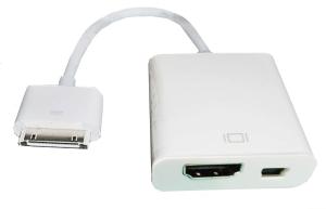 Wholesale iPad to HDMI+mini USB cable adapter for ipad, ipad2, iphone4/4s and HDTV from china suppliers