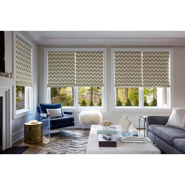 New Design Roller Cordless Magnetic Roman Blinds Fabric