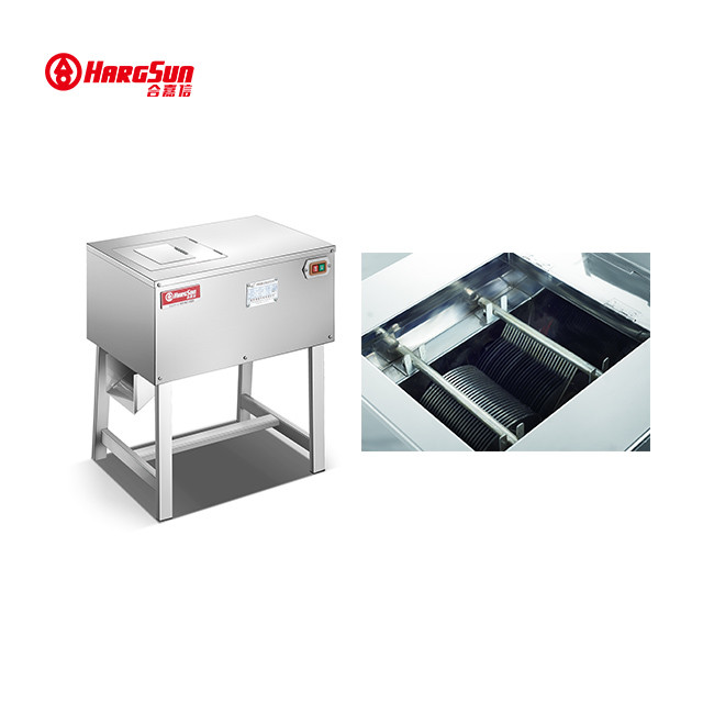 Horizontal Fresh Meat Cutting Machine 750w 45kg 120kg/H With Protective Cover