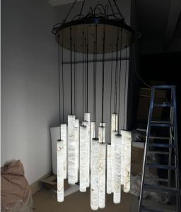 Wholesale 168W Staircase Lighting Chandelier 3000K 4000K 6000K Luxury Staircase Chandelier from china suppliers
