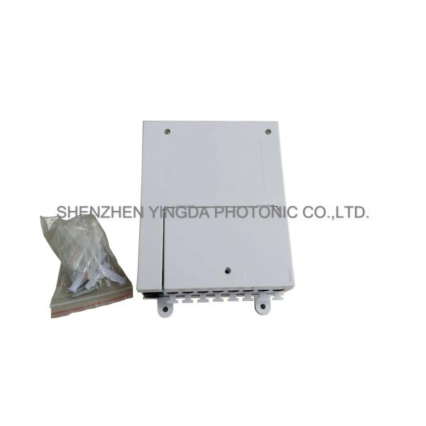IP54 Fiber Optic Splitter Termination Box 1X8 PLC Coupler SC Auto Shutter Adaptor ABS White