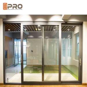 Wholesale Slim Frame Aluminium Sliding Doors Soundproof Interior Sliding Glass Doors slide windows and doors interior wooden glass from china suppliers
