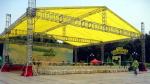 Silvery Bolt Aluminum Truss Frame , Outdoor Flexible Aluminum Frame Tent