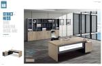 Long Service Life Office Manager Desk Grey Color Surface 5 Years Warranty