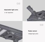 30W 40W 50W Stand Alone Solar Powered Street Light With Sensor Dimming Timing
