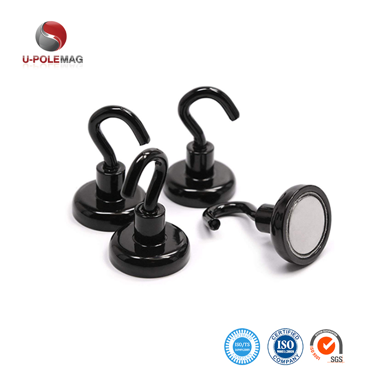 Powerful Ferrite Magnetic Hooks For Hanging In White And Black